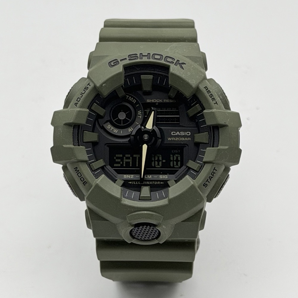 Casio G-Shock GA-700UC Olive Green Military Watch Analog Digital 5522